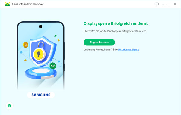 Displaysperre entfernen