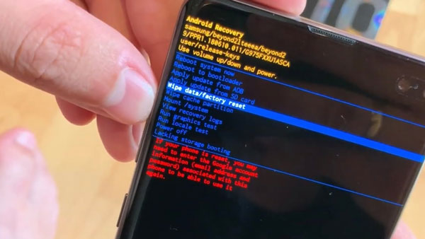 Android-Gerät mit Lautstärke-Tasten zurücksetzen 