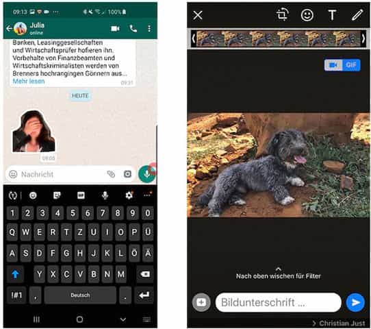 GIF bei WhatsApp erstellen