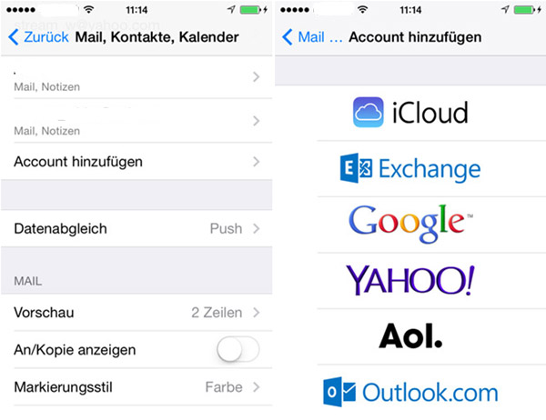 iCloud Account erstellen