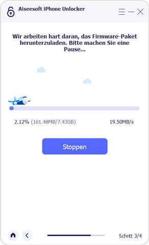 Ladevorgang der Firmware anzeigen