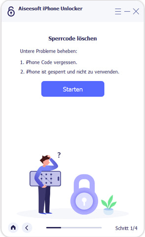 Sperrcode Löschen starten