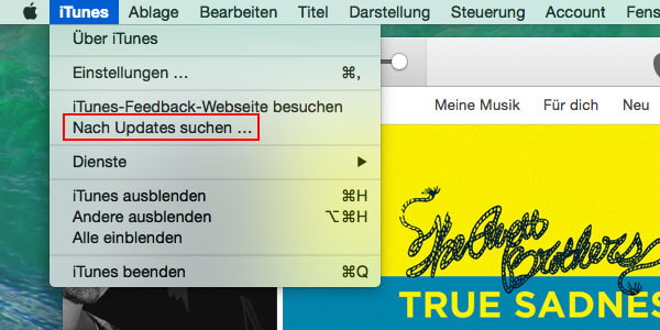 iTunes auf Mac aktualisieren