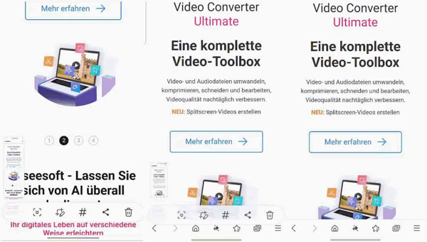 Scroll Screenshot auf Samsung machen