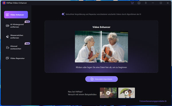 HitPaw Videodatei importieren