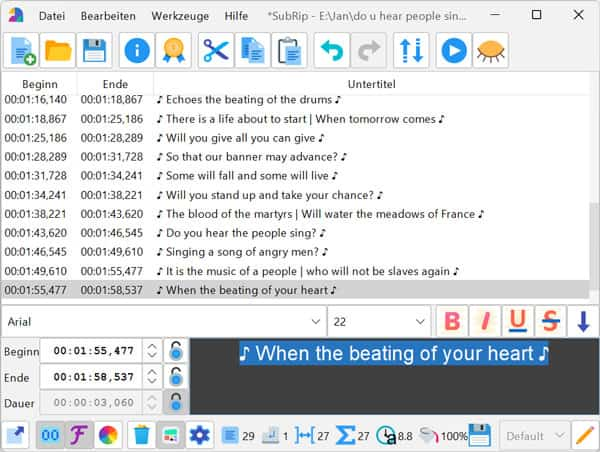 Jubler Subtitle Editor