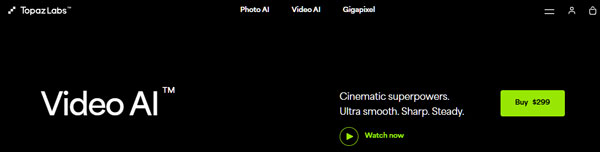 Topaz Video AI Website