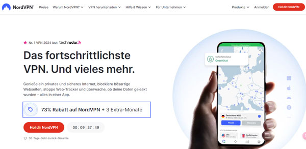 mit NordVPN Hinge Standort ändern