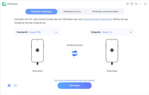 WhatsApp von Huawei auf Xiaomi übertragen