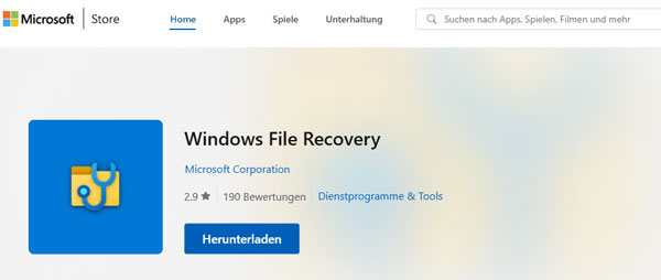 Was ist Windows File Recovery